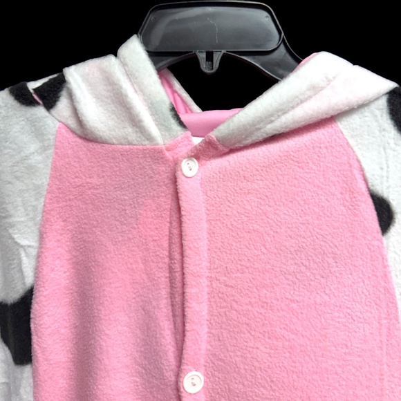 Spooktacular Creations Unisex Cow Pajama Plush Jumpsuit – Size M – NWOT! - Picture 5 of 13